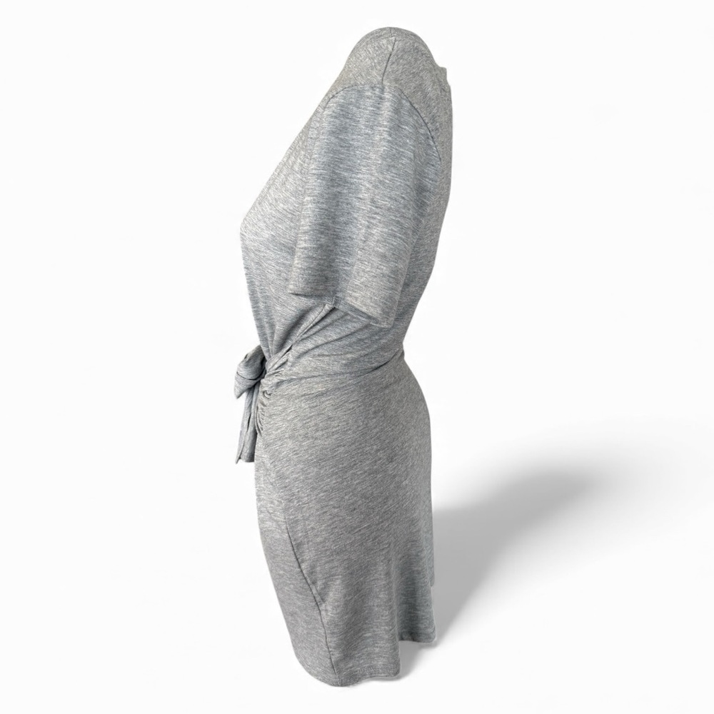 RD Style Tie-Front T-Shirt Dress Gray – Size S - Picture 3 of 6